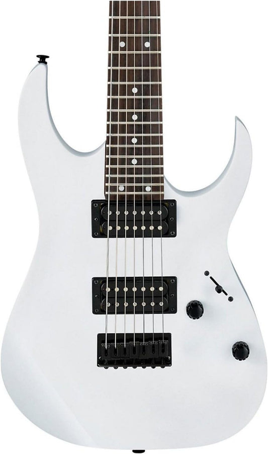 Ibanez GRG 7-String Solid-Body Electric Guitar, Right, White, Full