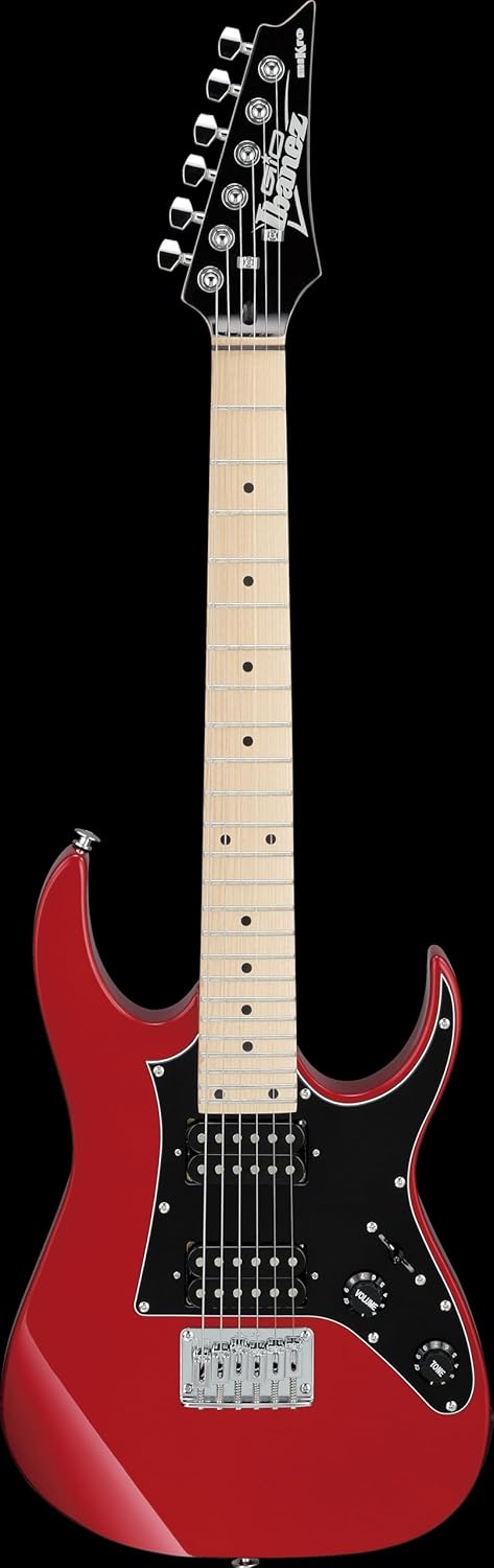 Ibanez GRGM 6 String Solid-Body Electric Guitar, Right, Candy Apple Medium (GRGM21MCA)