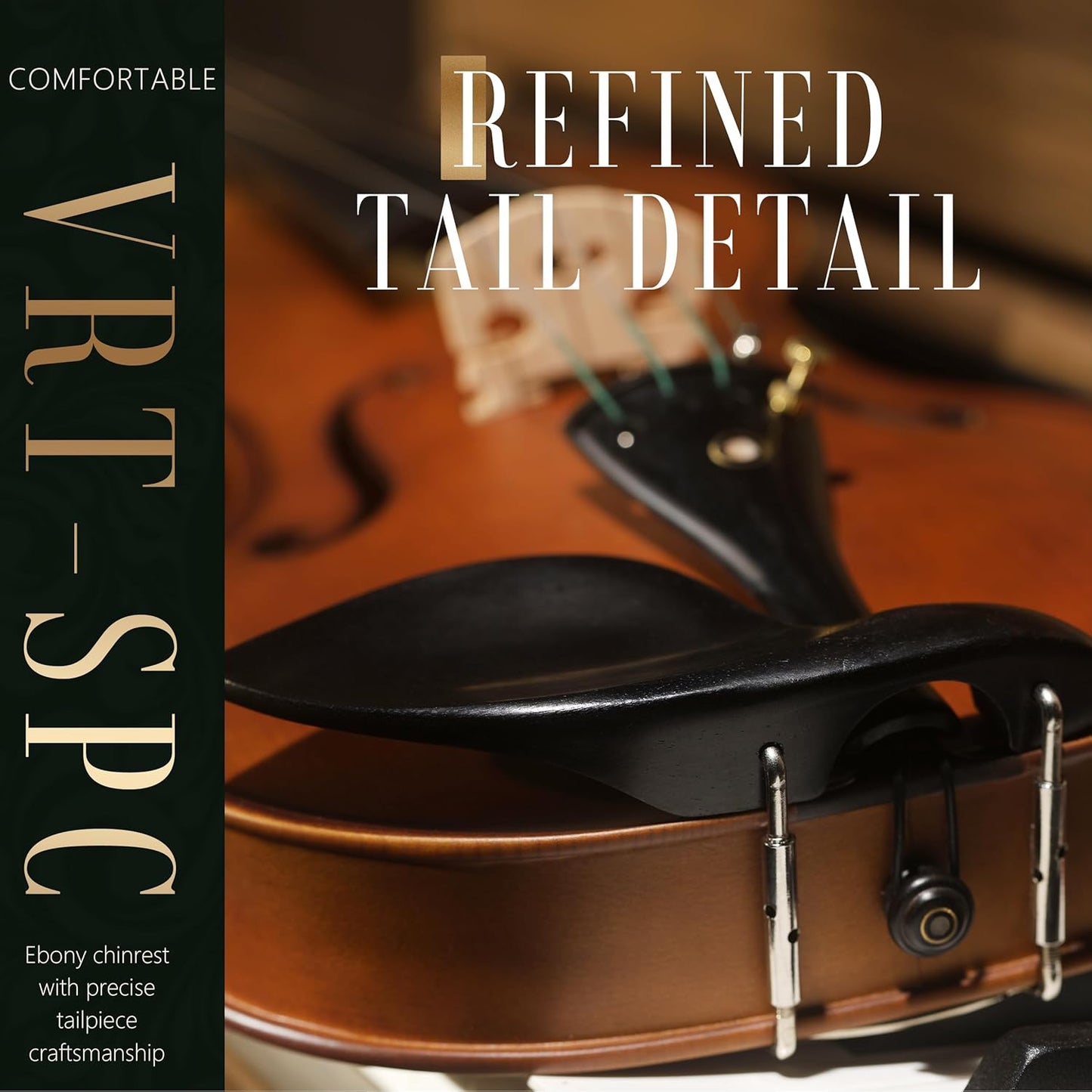 AKLOT Ergonomic Acoustic 4/4 Violin: Lesson Book, Solid Wood Intermediate Beginner Matte Fiddle, with Hard Case, Extra String, Bow, Shoulder Rest, Tuner, Fretboard Stickers, Full Size Adults Violen