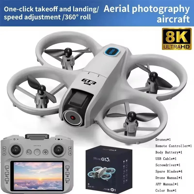 8K 5G GPS Professional HD Aerial Photography Remote Control Aircraft HD Dual Camera Original GT3 Max Drone Quadcopter Toy UAV GT3MAX 8K 1B