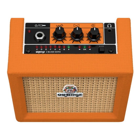 Orange Crush Mini Portable Guitar Amplifier Combo 3 Watts Gain/Tone Adjustable Headphone Output Speaker Output Crush MINI-Orange