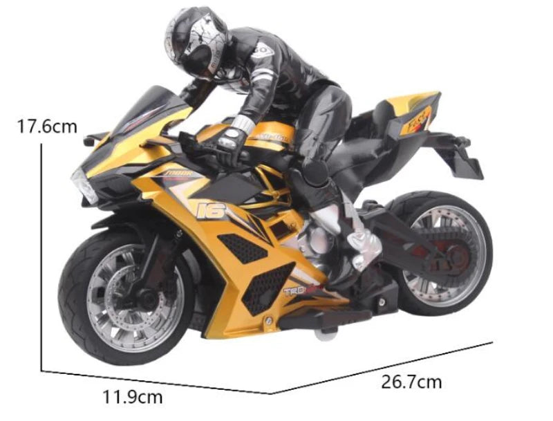 High Speed Remote Control RC Stunt Motorbike 360 degree Rotation drift Car 60mins Drive Racing Motorbike RC Motorcycle Toy model orange