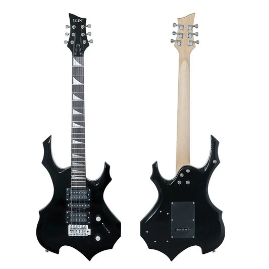 IRIN 6 Strings Electric Guitar 24 Frets Maple Body Electric Guitarra Set with Bag Amp Tuner Strap Picks Guitar Accessories Red Guitar 39 inches