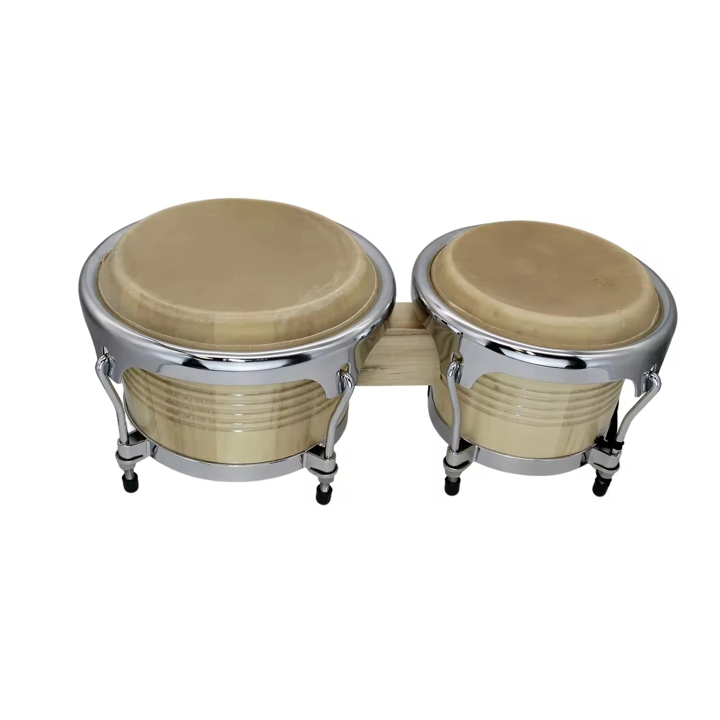 Professional 7.5 Inch and 8.5 Inch Bongo Drums Congas Wood Percussion Instrument Set for Kids Adults Beginners