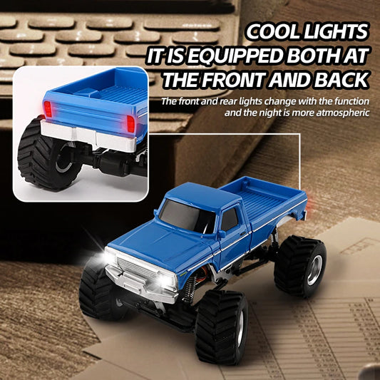 Boy 1/36 RC Crawler Car 4WD Mini Radio Control Off-road Vehicle Light System Climbing RC Car Remote Control RTR Hobby Model Gift