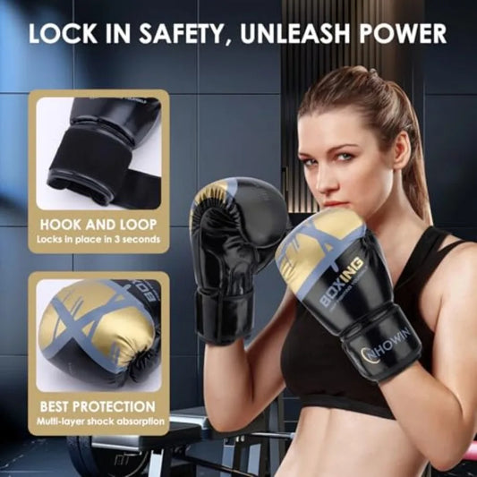 Boxing Gloves, / - Boxing Gloves for Men and Women with Boxing Wraps for Heavy Bag, MMA, Muay Thai, Sparring Training