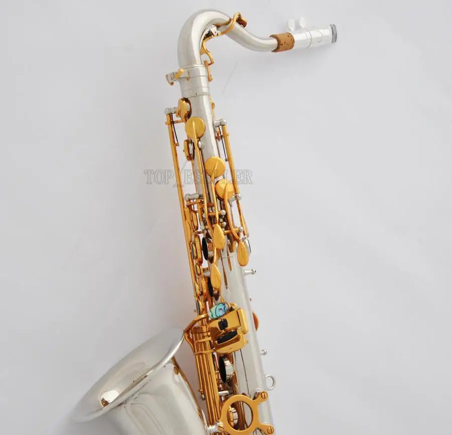 Professional Silver nickel C Melody Saxophone Abaone 2-Neck With Sax Metal Mouth 2025