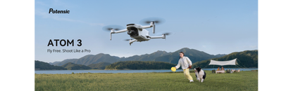 ATOM 3 Drone with 4K 60fps, 8K Photo, 16km Transmission, 40/50-Min Flights, AI Track 2.0, Under 249g, C0 Standard Kit