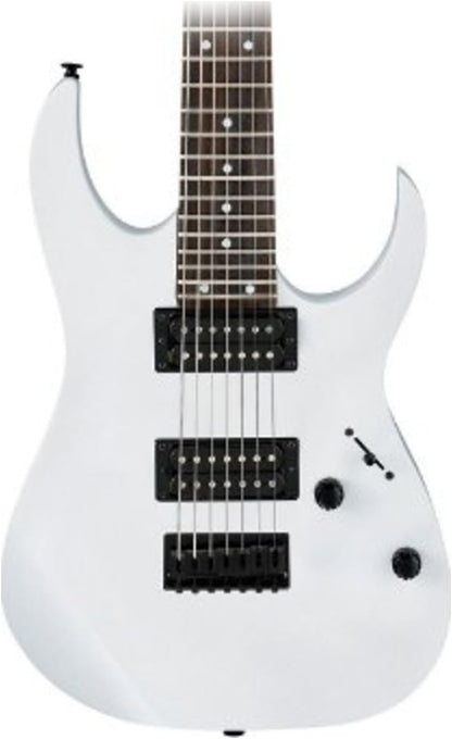 Ibanez GRG 7-String Solid-Body Electric Guitar, Right, White, Full