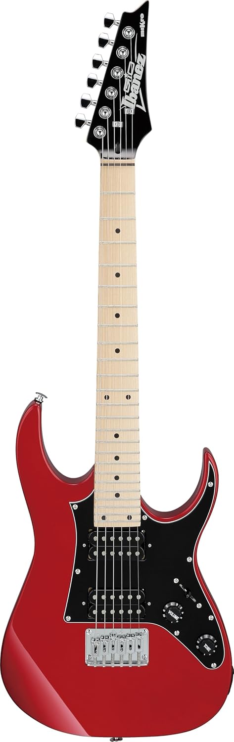 Ibanez GRGM 6 String Solid-Body Electric Guitar, Right, Candy Apple Medium (GRGM21MCA)