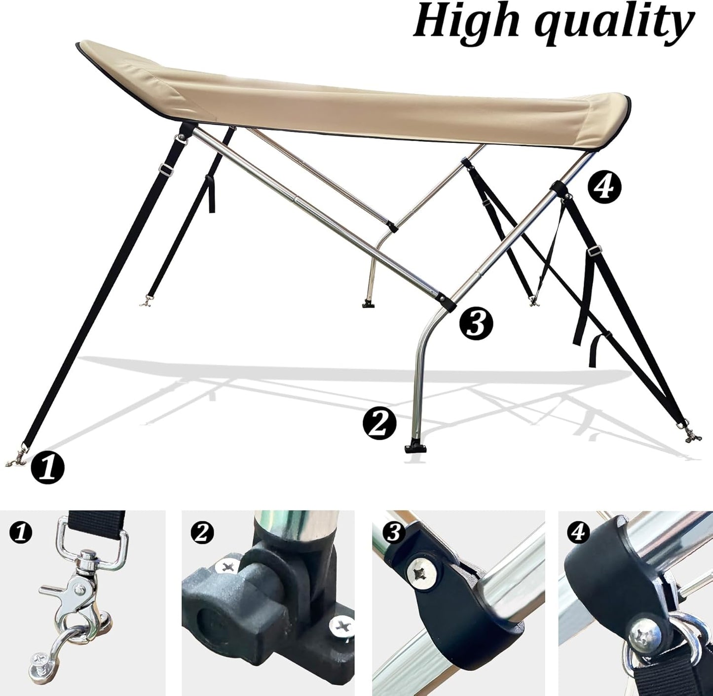 Lawn Mower Canopy, Outdoor Heavy Duty Lawn Mower Awning, Compatible with Zero Turn Mowers, Foldable, UV Resistant, Rain Resistant