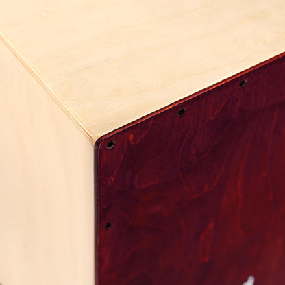 Snare Cajon Box Drum with Bag Bundle For Acoustic Music — MADE IN EUROPE — Baltic Birch Wood, Play with Your Hands, Full Size, 2-YEAR WARRANTY