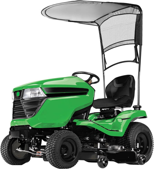 Riding Lawn Mower Sun Canopy Compatible with John Deere 100/D100/E100/L100/LA100/S100/S200 Series, Replacement for LP68122 LP51702 Lawn Tractor Sunshade
