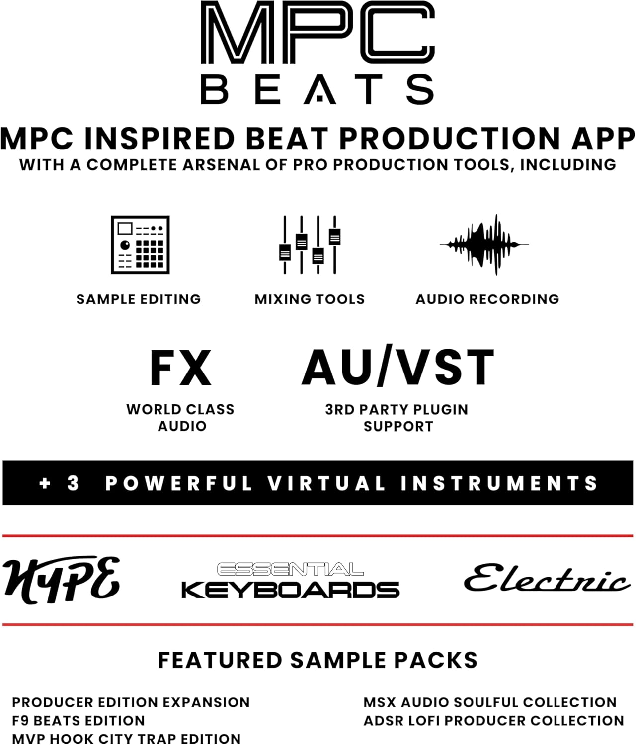 Akai Professional MPK Mini MK3 25 Key USB MIDI Keyboard Controller With 8 Backlit Drum Pads, 8 Knobs, Music Production Software and Native Instruments Sound Package (NKS Integration), Black