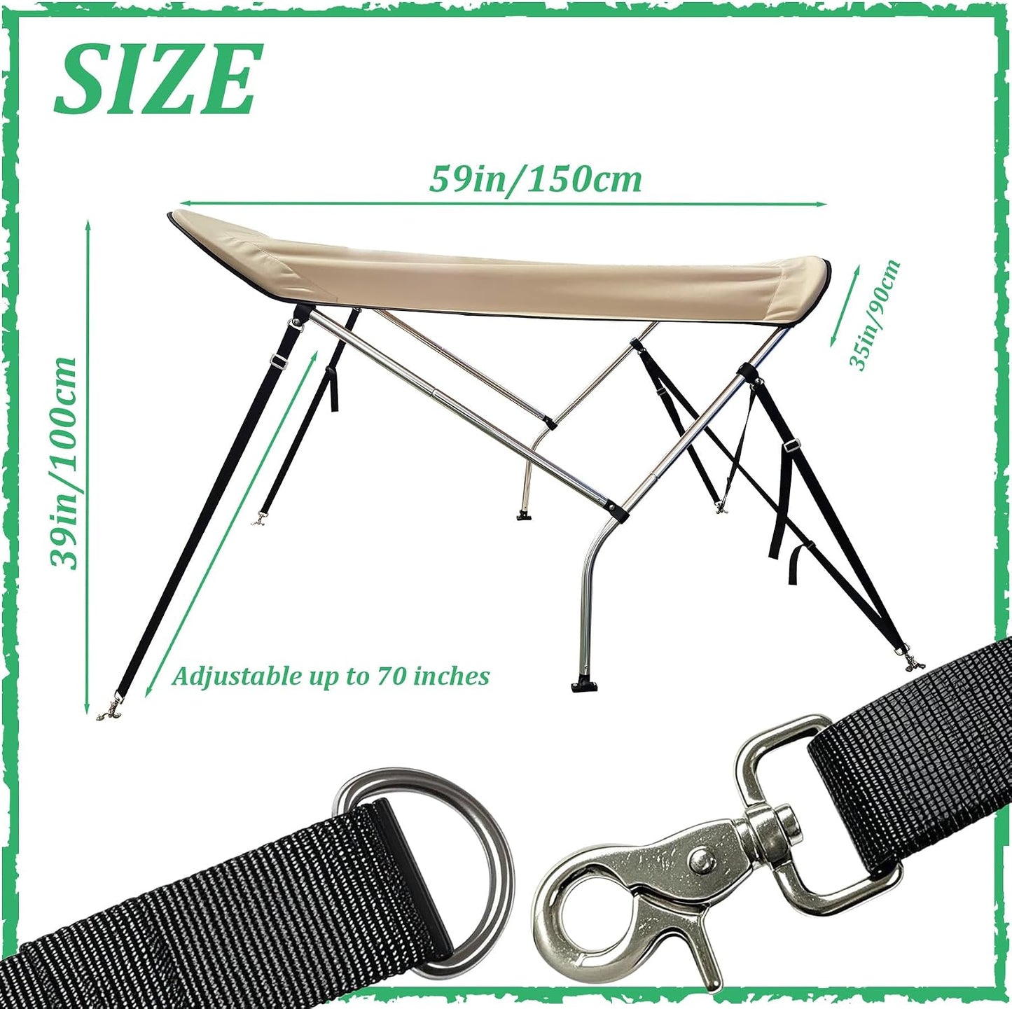 Lawn Mower Canopy, Outdoor Heavy Duty Lawn Mower Awning, Compatible with Zero Turn Mowers, Foldable, UV Resistant, Rain Resistant