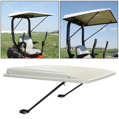 HECASA Tractor Canopy Compatible with John Deere Compact Utility Tractors with ROPS 34" Wide or Less. Fit 1 1/2" x 3", 2" x 2" or 2" x 3" ROPS Sun Shade Canopy with Bracket 36" W x 40" L