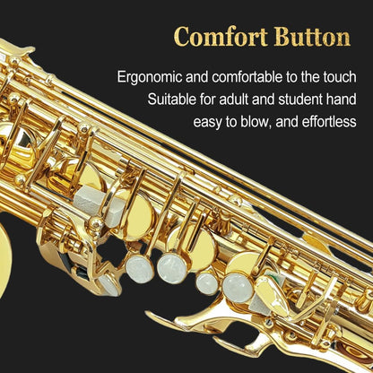 Yinfente Eb Alto Saxophone For Beginners Adult, Saxophone Student, E Flat Alto Sax Full Kit