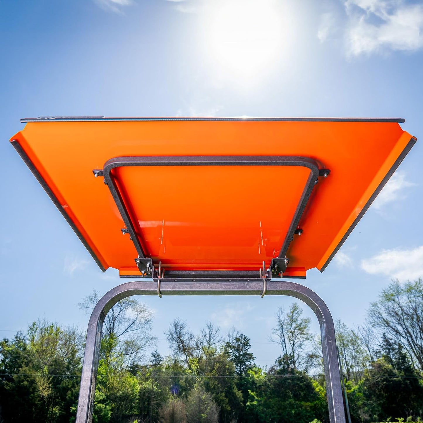 Universal Tractor Canopy | ROPS 1.5”-3” | Robust Steel | Orange | Easy Install
