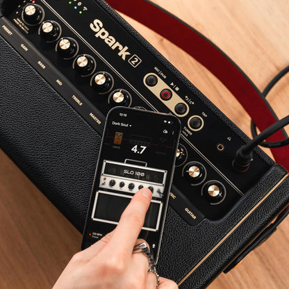 Positive Grid Spark 2 50W Smart Guitar Practice Amp & Bluetooth Speaker with Built-in Looper, AI Features & Smart App for Electric, Acoustic, & Bass Guitar