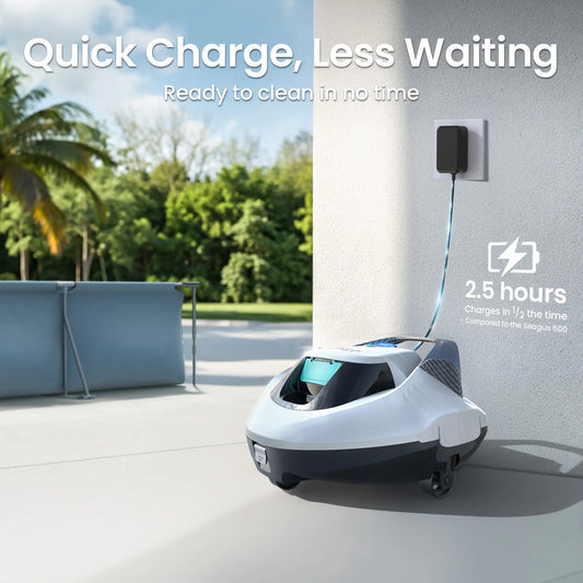 AIPER Seagull SE 2026 Cordless Robotic Pool Vacuum with 1320GPH Strong Suction, Lasts 90 Mins Runtime, LED Indicator,Pool Vacuum for Above-Ground Pool up to 40 Feet