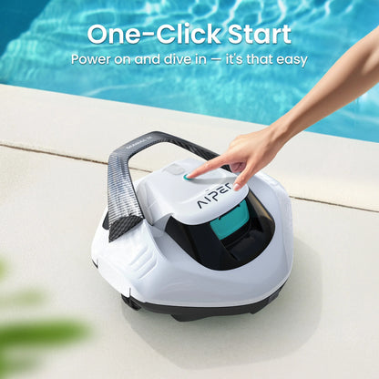 AIPER Seagull SE 2026 Cordless Robotic Pool Vacuum with 1320GPH Strong Suction, Lasts 90 Mins Runtime, LED Indicator,Pool Vacuum for Above-Ground Pool up to 40 Feet