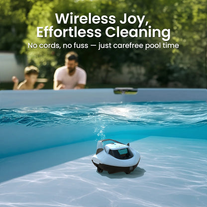AIPER Seagull SE 2026 Cordless Robotic Pool Vacuum with 1320GPH Strong Suction, Lasts 90 Mins Runtime, LED Indicator,Pool Vacuum for Above-Ground Pool up to 40 Feet