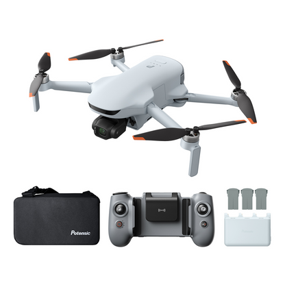 ATOM 3 Drone with 4K 60fps, 8K Photo, 16km Transmission, 40/50-Min Flights, AI Track 2.0, Under 249g, C0 Standard Kit