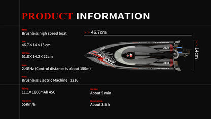 WLtoys WL916 WL912-A RC Boat 2.4Ghz 55KM/H 35KM/H High Speed Racing Watercraft Remote Control Speedboat Model Toys Birthday Gift