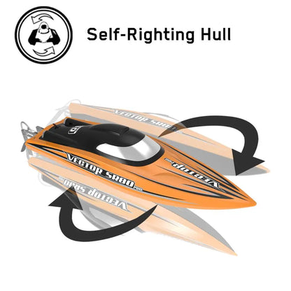 Volantex SR80 Pro RC Jet Boat,44mph High Speed Racing Yacht,All Metal Hardware Large RC Boat,ARTR Watercraft for Adults