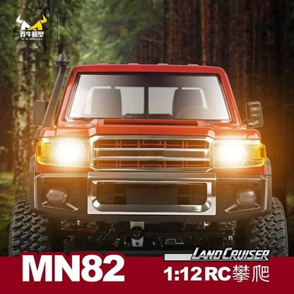 Full Scale RC CAR MN82 1:12 2.4G 4WD Off-Road Crawler Car Pick Up Truck MN82 Controllable Headlights Remote Control Toys