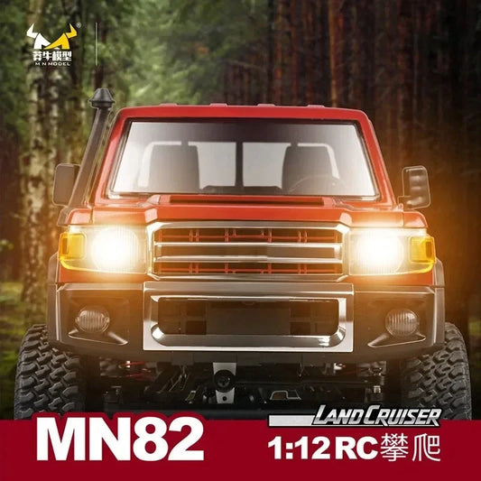 Full Scale RC CAR MN82 1:12 2.4G 4WD Off-Road Crawler Car Pick Up Truck MN82 Controllable Headlights Remote Control Toys