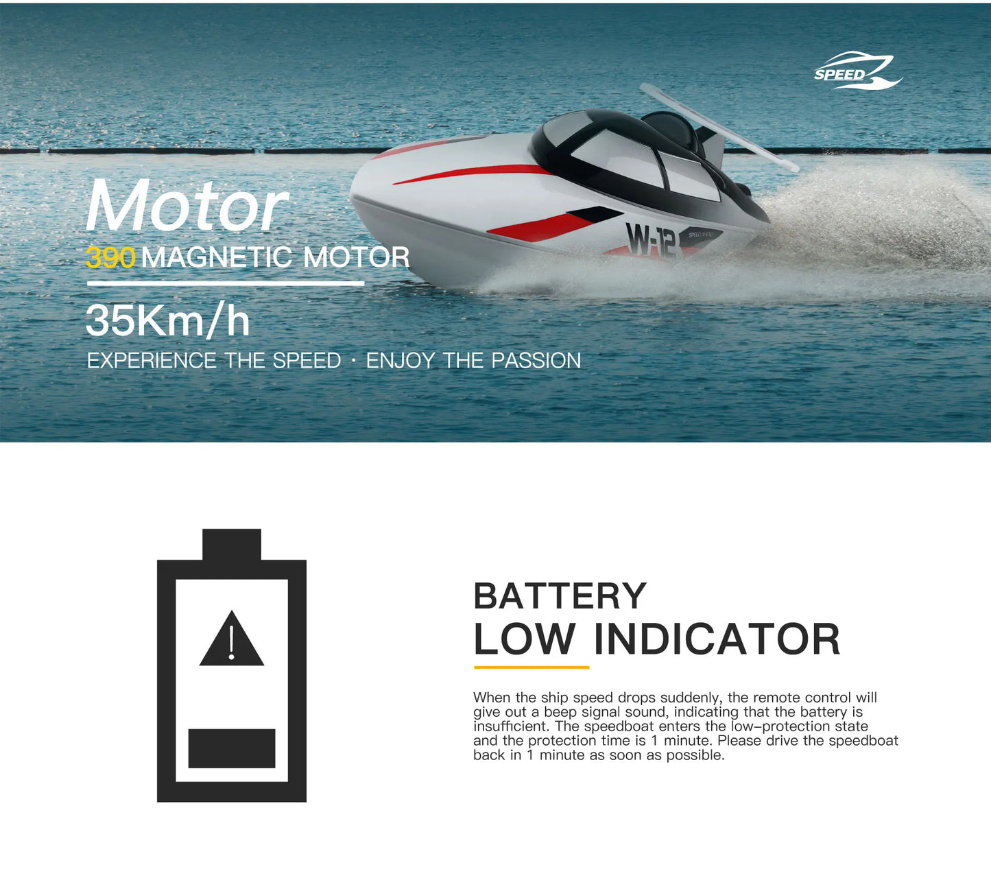 Wltoys WL916 WL912A RC Boat High Speed 55KM/H 35KM/H 2.4G Remote Control Low Battery Alarm Electric RC Boat Toy Gift for Boy White
