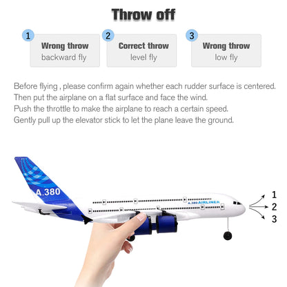 NEW RC Airplane 2.4G Three Channel 360 Degree Roll Remote Control Flying Aircraft for Beginner Flying Aircraft for Beginner