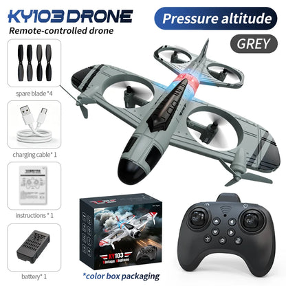 New Professional RC Aircraft Outdoor Sports Flying Glider Airplane 2.4G Radio Remote Control Helicopter Model Toys For Kids Gift RC Black-1B
