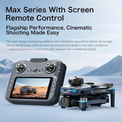 8K Professional HD GT8 MINI Drone GPS 360° Dual Cameras 5G WIFI Brushless Motors Obstacle Avoidance Foldable FPV Quadcopter Toys Blue-8K-1Batter