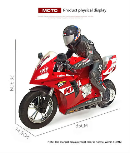 RC Motorcycles 1:6 1:10 Electric Motor RC Cars High Speed 4CH Remote Control Racing Motorcycle Drift Car Kids Xmas Festival Gift RED Big Scale