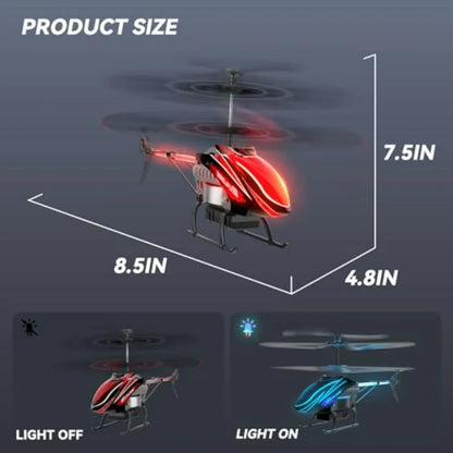 RC Helicopter, Remote Control Helicopter for with 30Mins Flight 2 Batteries,7+1 LED Light Modes, Altitude Hold, RC Toys for Boy