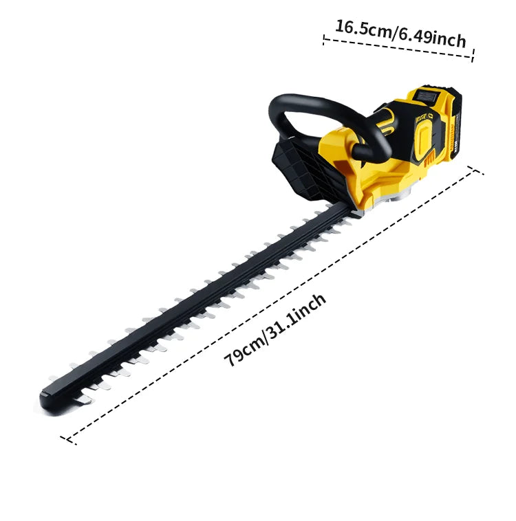 VIVSSO Cordless Electric Hedge Trimmer Lawn Mower Household Shrub Weeding Pruning Mower Garden Tools For Dewalt 20v Battery Pins