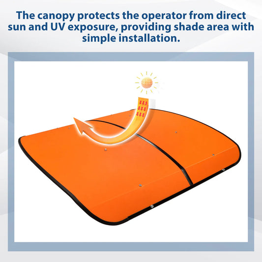Orange Tractor Canopy For Tractors Mowers ROPS Replace for Tuff Top 52"x52"