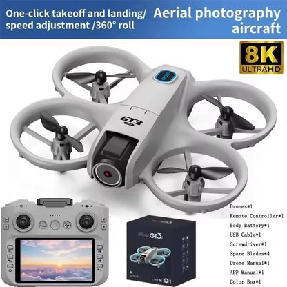 8K 5G GPS Professional HD Aerial Photography Remote Control Aircraft HD Dual Camera Original GT3 Max Drone Quadcopter Toy UAV GT3MAX 8K 1B