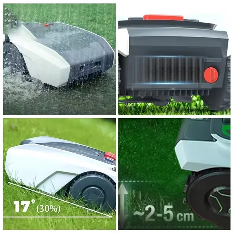 Intelligent Lawn Mower DIY All Automatic Remote Control Robotic Lawnmower Self-Propelled 24V Cordless Robot For Grass Cutting