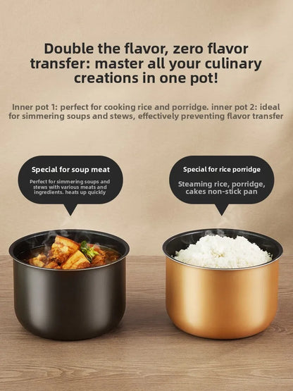 Electric pressure cooker, household smart 5L multi-functional electric pressure cooker, rice cooker, 0 coating