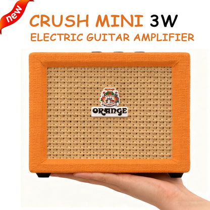 Orange Crush Mini Portable Guitar Amplifier Combo 3 Watts Gain/Tone Adjustable Headphone Output Speaker Output Crush MINI-Orange