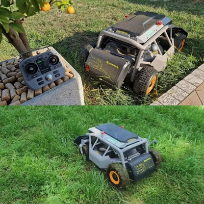 Customized S1 2WD 21'' Battery Remote Control Robotic Lawn Mower with Sensor Slope Control Suitable for Farm Lawns