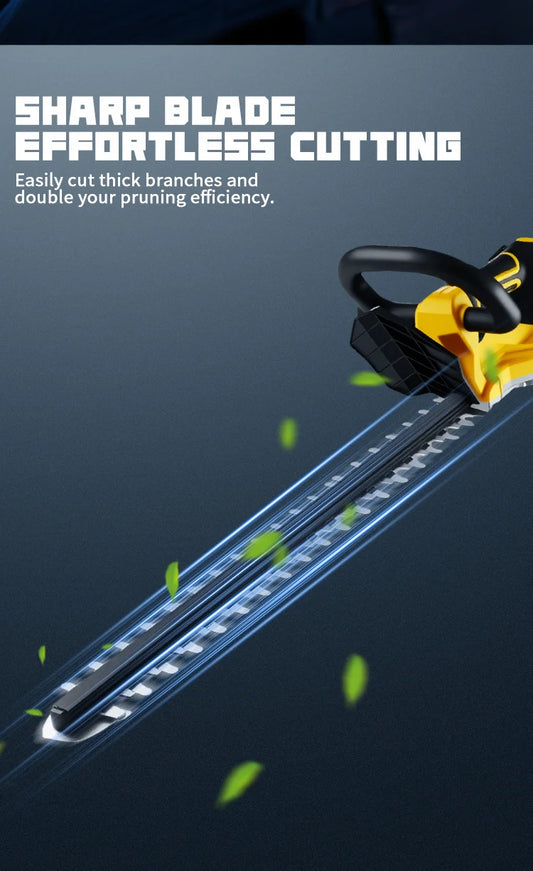 VIVSSO Cordless Electric Hedge Trimmer Lawn Mower Household Shrub Weeding Pruning Mower Garden Tools For Dewalt 20v Battery Pins
