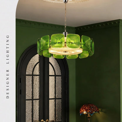 Murano Glass Chandelier French Mid-century Handblown Artistic Retro High-end Dimmable Pendant Light For Living Room Dining Room