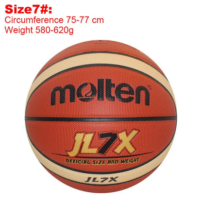 2026 Molten Basket Ball Official Size 7 PU Leather for Unisex Outdoor Indoor Match Training Team Leagues Baloncesto Topu