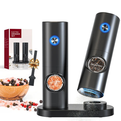 Electric Automatic Mill Pepper And Salt Grinder With LED Light Adjustable Coarseness Partner Manufacturers