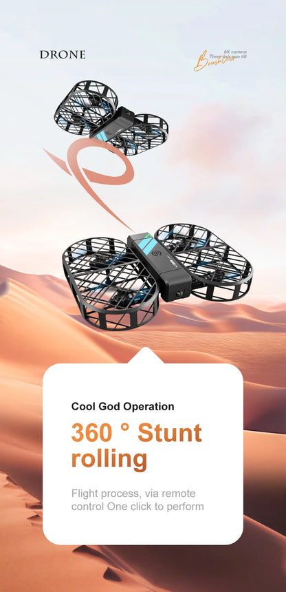 New 8K MINI RC Drone WIFI FPV Hover Camera Pocket Remote Control Helicopter WIFI FPV Foldable Quadcopter Toys Gift for Kids Boy