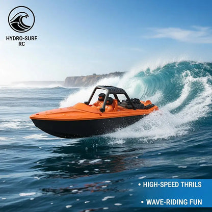 1PCS RC Speed Boat Toy Waterproof Remote Control Boat Electric Racing Yacht Pool Lake Water Toy for Kids Adults Outdoor Gift
